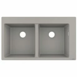 Hansgrohe S510-F770 Built-in Kitchen Sink 370/370 - Concrete Grey - 43316380