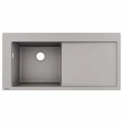 Hansgrohe S5110-F450 Built-in Kitchen Sink 450 With Drainboard Right - Concrete Grey - 43330380