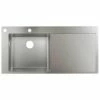 Hansgrohe S718-F450 Built-in Kitchen Sink 450 With Drainboard Right - Stainless Steel - 43332800