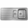 Hansgrohe S4113-F540 Built-in Kitchen Sink 340/150/400 With Drainboard - Stainless Steel - 43339800