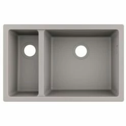 Hansgrohe S510-U635 Undermount Kitchen Sink 180/450 - Concrete Grey - 43433380