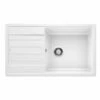 Blanco LEGRA XL 6 S Reversible Silgranit 1 Bowl Inset Kitchen Sink - White - 523328