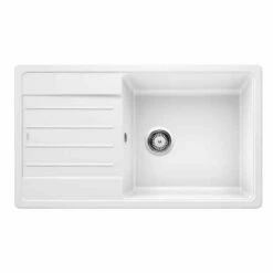 Blanco LEGRA XL 6 S Reversible Silgranit 1 Bowl Inset Kitchen Sink - White - 523328