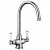 Blanco Vicus Twin Lever Kitchen Tap Chrome - 524284