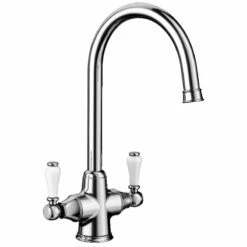 Blanco Vicus Twin Lever Kitchen Tap Chrome - 524284