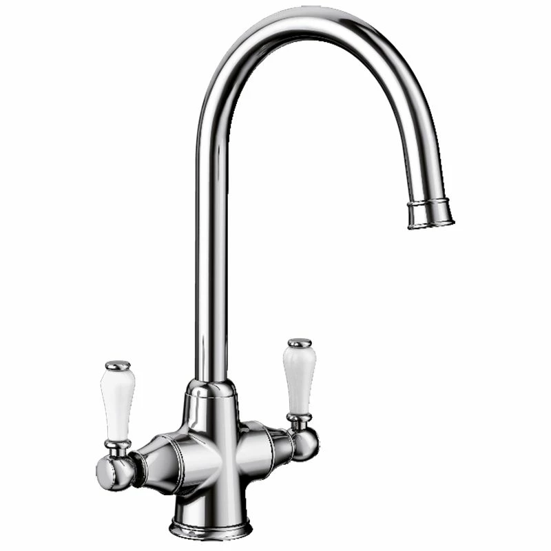 Blanco Vicus Twin Lever Kitchen Tap Chrome - 524284