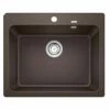 Blanco NAYA 6 Silgranit 1 Bowl Inset Kitchen Sink - Coffee - 519645