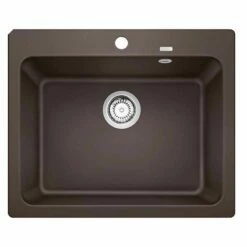Blanco NAYA 6 Silgranit 1 Bowl Inset Kitchen Sink - Coffee - 519645