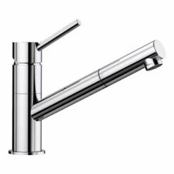 Blanco KANO-S Single Lever Pull-Out Spray Galvanic Kitchen Tap - Chrome - 521503
