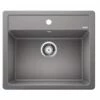 Blanco LEGRA 6 Silgranit 1 Bowl Inset Kitchen Sink - Alumetallic - 523333