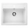 Blanco LEGRA 6 Silgranit 1 Bowl Inset Kitchen Sink - White - 523334