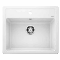 Blanco LEGRA 6 Silgranit 1 Bowl Inset Kitchen Sink - White - 523334