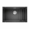 Blanco ETAGON 700-U Silgranit 1 Bowl Undermount Kitchen Sink With Manual InFino Waste - Anthracite - 525167