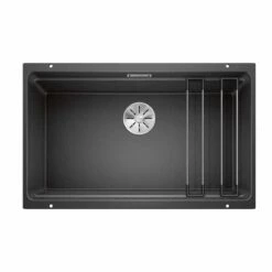Blanco ETAGON 700-U Silgranit 1 Bowl Undermount Kitchen Sink With Manual InFino Waste - Anthracite - 525167