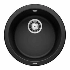 Blanco RONDO Silgranit 1 Bowl Inset Kitchen Sink - Black - 525959