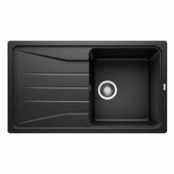 Blanco SONA 5 S Reversible Silgranit 1 Bowl Inset Kitchen Sink - Black - 525972