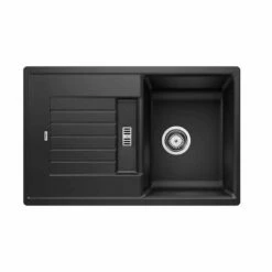 Blanco ZIA 45 S Reversible Silgranit 1 Bowl Inset Kitchen Sink - Black - 526013