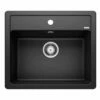 Blanco LEGRA 6 Silgranit 1 Bowl Inset Kitchen - Black - 526084