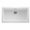 Blanco VINTERA XL 9 Silgranit 1 Bowl Undermount Kitchen Sink With Manual InFino Waste - White - 526105