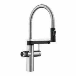 Blanco Drink.hot EVOL-S Pro 4-in-1 Flexible Hose PVD Steel Kitchen Tap - Stainless Steel - 526313