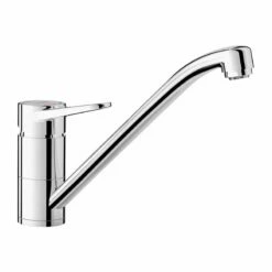Blanco WEGA II Single Top Lever Long Reach Swivel Spout Galvanic Kitchen Tap - Chrome - 526405