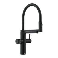 Blanco Drink.hot EVOL-S Pro 4-in-1 Flexible Hose Special Colour Kitchen Tap - Black Matt - 526635