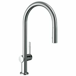Hansgrohe Talis M54 Single Lever Kitchen Mixer 210, Pull-Out Spray, 2jet, SBox - Chrome - 72801000