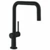 Hansgrohe Talis M54 Single Lever Kitchen Mixer U 220, 1jet - Matt Black - 72806670