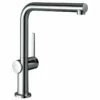 Hansgrohe Talis M54 Single Lever Kitchen Mixer 270, Pull-Out Spout, 1jet, SBox - Chrome - 72809000
