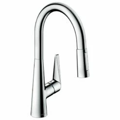 Hansgrohe Talis M51 Single Lever Kitchen Mixer 200, Pull-Out Spray, 2jet - Chrome - 72813000