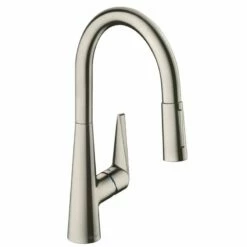 Hansgrohe Talis M51 Single Lever Kitchen Mixer 200, Pull-Out Spray, 2jet - Stainless Steel - 72813800