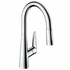 Hansgrohe Talis M51 Single Lever Kitchen Mixer 200, Eco, Pull-Out Spray, 2jet - Chrome - 72817000