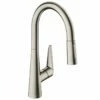 Hansgrohe Talis M51 Single Lever Kitchen Mixer 200, Eco, Pull-Out Spray, 2jet - Stainless Steel - 72817800