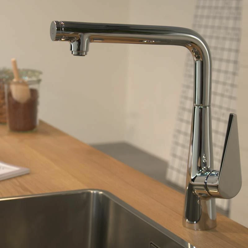 Hansgrohe Talis Select M51 Single Lever Kitchen Mixer 300, 1jet - Stainless Steel - 72820800 - Image 3