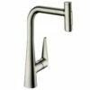 Hansgrohe Talis Select M51 Single Lever Kitchen Mixer 300, Pull-Out Spray, 2jet - Stainless Steel - 72823800