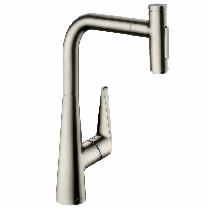 Hansgrohe Talis Select M51 Single Lever Kitchen Mixer 300, Pull-Out Spray, 2jet - Stainless Steel - 72823800