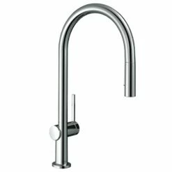 Hansgrohe Talis M54 Single Lever Kitchen Mixer 210, Eco, Pull-Out Spray, 2jet - Chrome - 72842000
