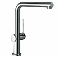 Hansgrohe Talis M54 Single Lever Kitchen Mixer 270, Eco, Pull-Out Spout, 1jet - Chrome - 72845000