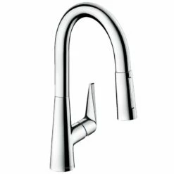Hansgrohe Talis M51 Single Lever Kitchen Mixer 160, Pull-Out Spray, 2jet, SBox - Chrome - 73850000