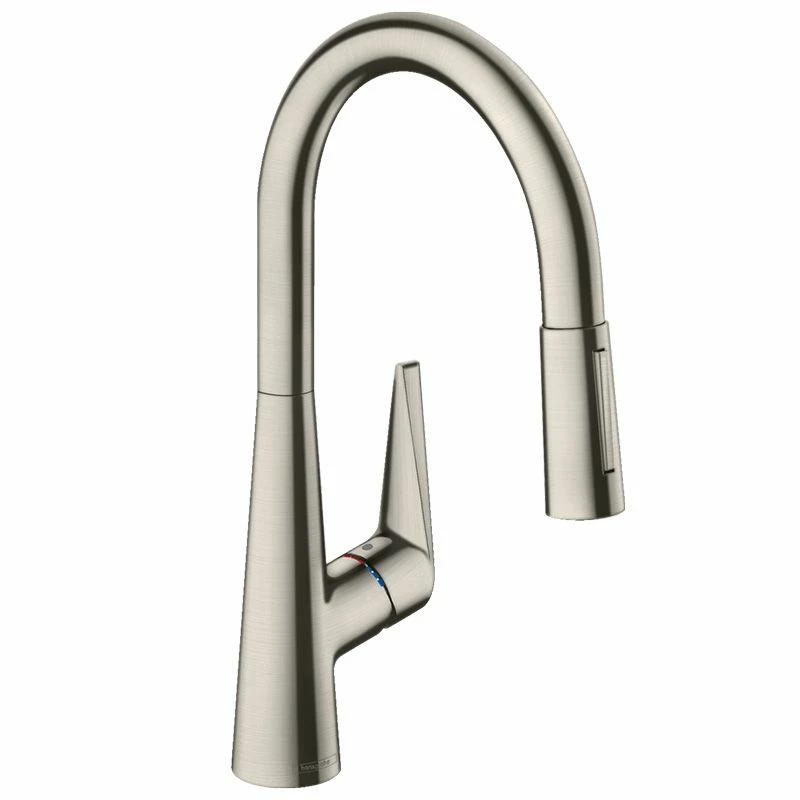 Hansgrohe Talis M51 Single Lever Kitchen Mixer 200, Pull-Out Spray, 2jet, SBox - Stainless Steel - 73851800