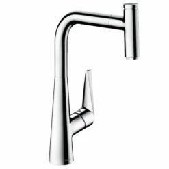Hansgrohe Talis Select M51 Single Lever Kitchen Mixer 300, Pull-Out Spout, 1jet, SBox - Chrome - 73853000