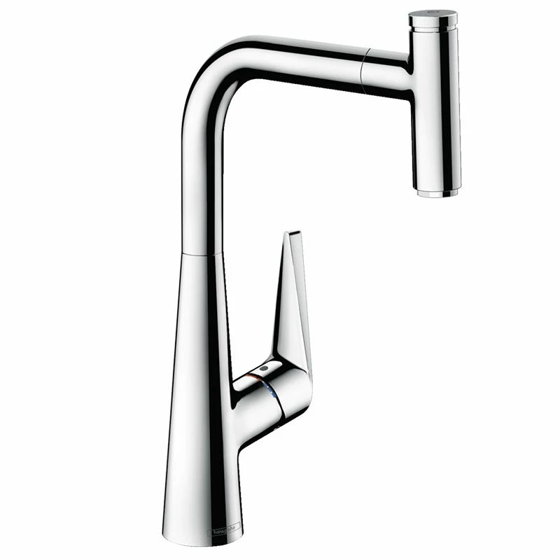 Hansgrohe Talis Select M51 Single Lever Kitchen Mixer 300, Pull-Out Spout, 1jet, SBox - Chrome - 73853000
