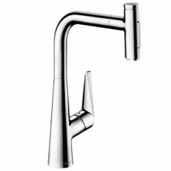Hansgrohe Talis Select M51 Single Lever Kitchen Mixer 300, Pull-Out Spray, 2jet, SBox - Chrome - 73867000