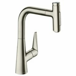 Hansgrohe Talis Select M51 Single Lever Kitchen Mixer 220, Pull-Out Spray, 2jet, SBox - Stainless Steel - 73868800
