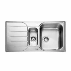Leisure Sinks Albion 1.5 Bowl Stainless Steel Kitchen Sink - AL9502/