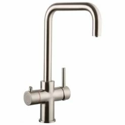 Reginox Amanzi 3 In 1 Boiling Water Mixer Kitchen Tap Including Tap And Filter - Brushed Nickel - AMANZI BN II