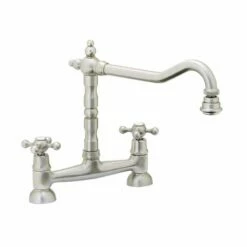 Abode Melford Bridge Kitchen Tap Brushed Nickel - AT1048