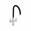 Abode Linear Monobloc Kitchen Tap Chrome / Black - AT1184