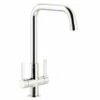 Abode Pico Quad Monobloc Contemporary Kitchen Mixer Tap Chrome - AT2134