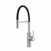 Reginox Aurora Single Lever Pull Out Spray Kitchen Tap With Black Hose - Chrome - AURORA CH II